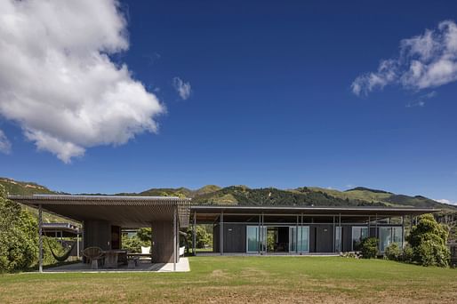 Villa - Completed Buildings Winner: Irving Smith Architects, Bach with Two Roofs, Golden Bay, New Zealand.