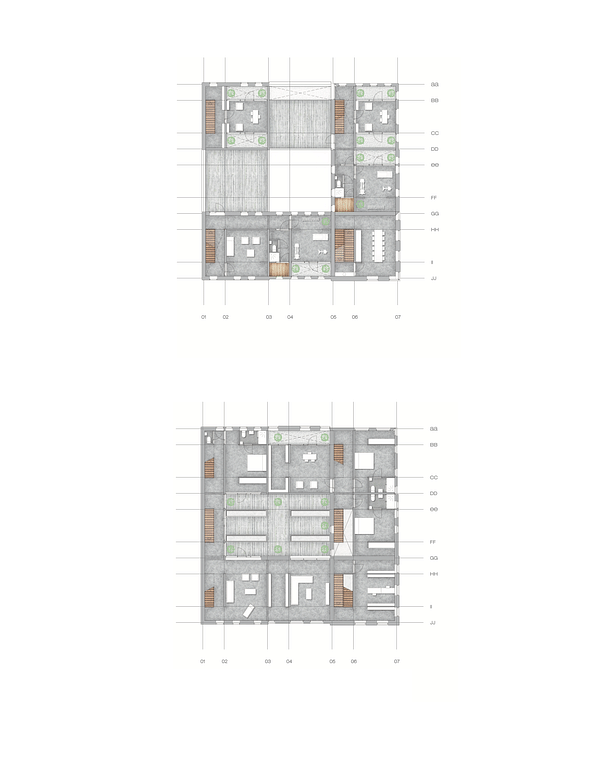 Third floor and Fourth floor