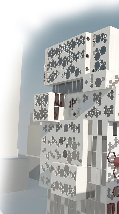 MArch Sustainable Environmental Design 2014-16 Dissertation project · Perceived Environments in Offices. The occupants' comfort perception as a design guide for working spaces. Visualization of the north facade partitions, with no shadings.