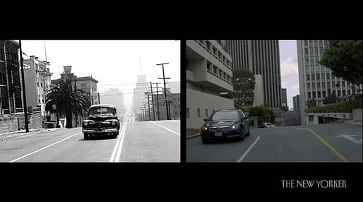 Still from Keven McAlester's short film Seventy Years of Los Angeles, Then and Now for The New Yorker. (Source: YouTube)