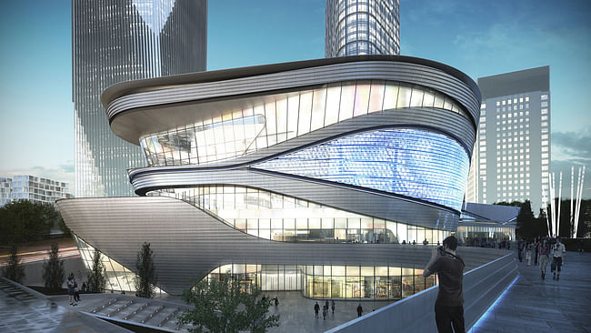 Rendering of Zhongxun Times by 10 Design in Chongqing. Image courtesy of 10 Design