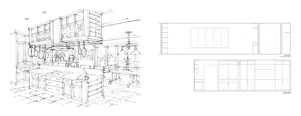 Leavenworth House Remodel Kitchen Elevations