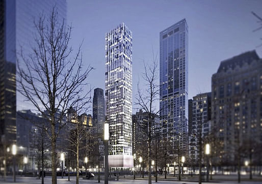 Rendering of 22 Thames Street by Selldorf Architects