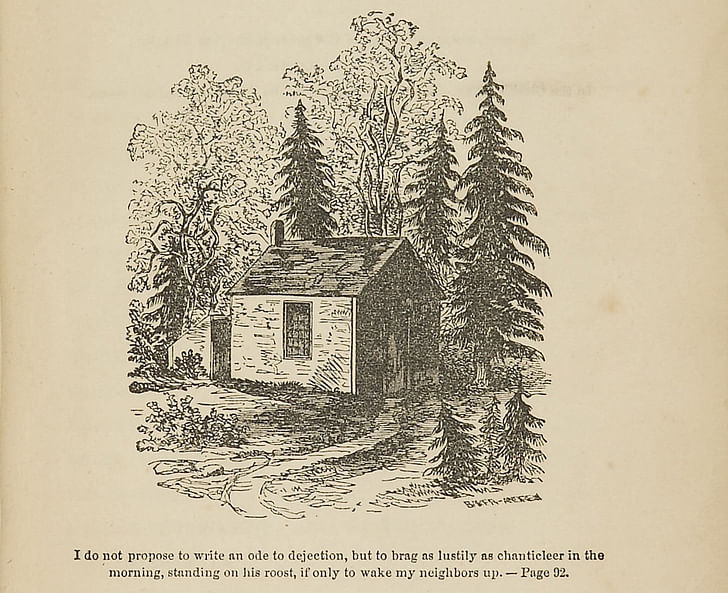 From the cover of 'Walden: Life in the Woods' by Henry D. Thoreau