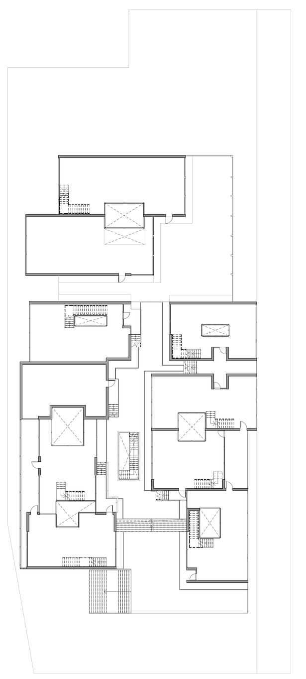 Bottom Floor Plan with Main Floor Combined (-/+ 3 ft)