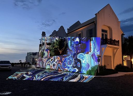Digital Graffiti at Alys Beach by Brett Phares. Image courtesy CODAawards