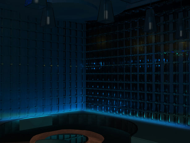 Lexus Bar - opt 02 - glass brick wall