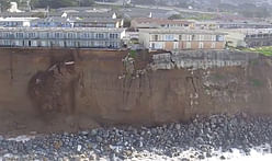 Cliff-side apartments on the brink of collapse following El Niño storms in California