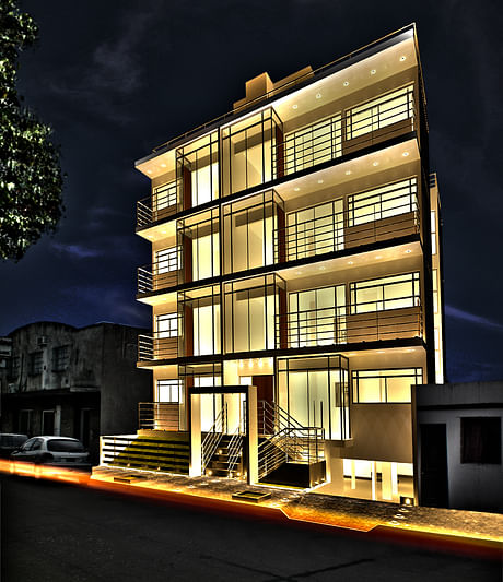 Folgia's Building in Zarate, Buenos Aires, Argentina. 'HDR artistic style' 3D Rendering