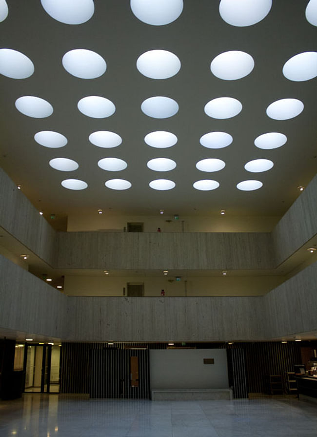 Skylights at Alvar Aalto's Rautatalo (Iron House)