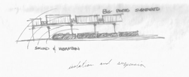 Suspended Isolation Sketch