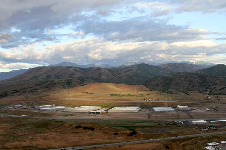 The National Security Agency’s million square foot data center at Bluffdale, Utah. Image from Electronic Frontier Foundation (EFF), courtesy of New Geographies.