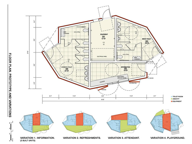 Comfort Stations (on Randall's Island) floor plan by RZAPS