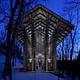 E. Fay Jones' Thorncrown Chapel (night) by architect-turned-photographer Randall Connaughton