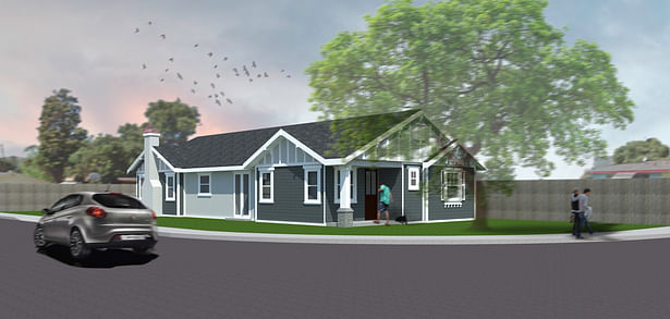 Residential Render for New Construction in Pasadena 