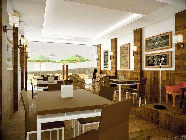 Interior 3D Rendering - Coffeeshop in Jakarta, Indonesia