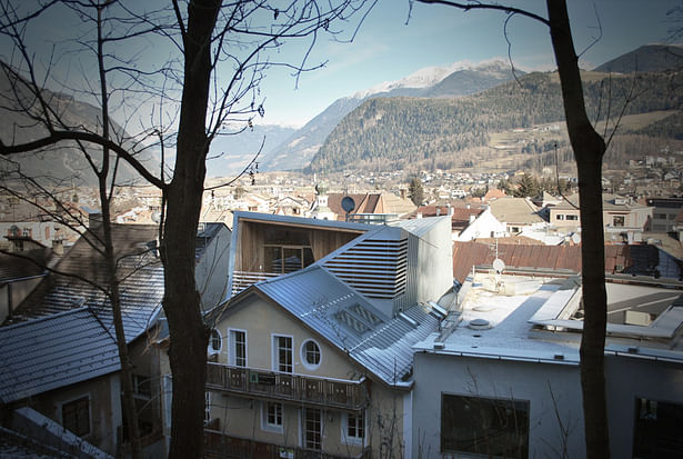 view from brunico castle