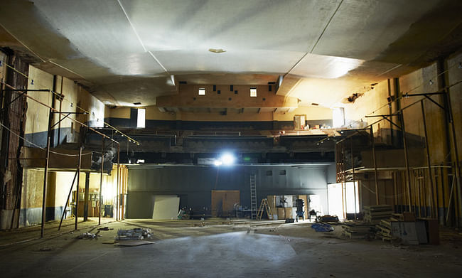 The current interior of the Marina Abramovic Institute at 620 Columbia Street in Hudson, NY.