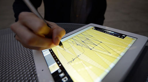 Trace Pro was specifically developed for the enhanced capabilities of Apple's new iPad Pro and Pencil. (Image courtesy of Olin McKenzie, SOM)