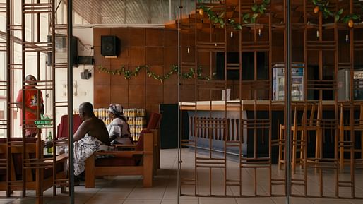 Film still of Senior Staff Club House, KNUST, Kumasi by Miro Marasović, Nikso Ciko and John Owuso Addo — for 'Tropical Modernism — Architecture and Independence' © Victoria and Albert Museum, London