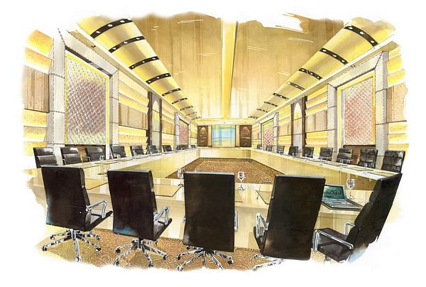 Convention room rendering