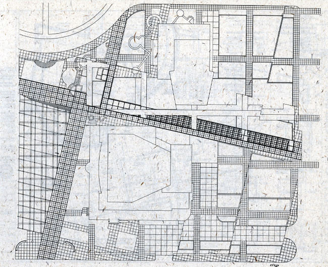 Peter Eisenman, Wexner Center for the Arts, Site Plan