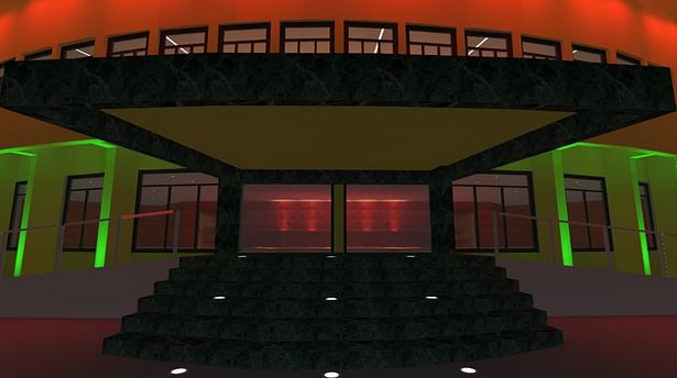 Auditorium Lighting Design - Dynamic RGB LED Lighting Scene