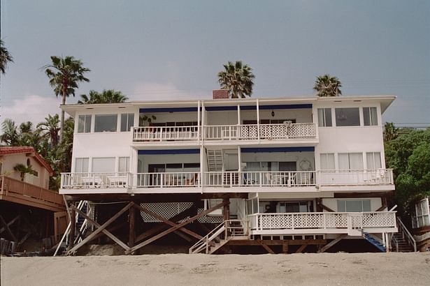 Existing beach front