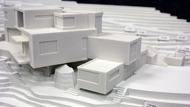 cnc milled terrain for architectural model