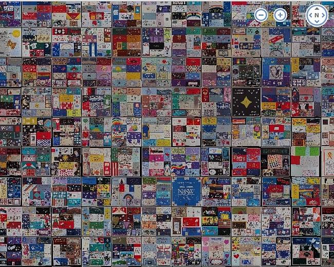 AIDS Memorial Quilt - screenshot ©2012 Microsoft Corporation. 