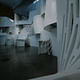 ‘lobby-for-the-time-being, bronx museum of the arts. designed by vito acconci with dupont™ corian® images by bradley rothenberg