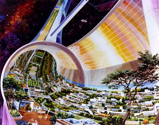 Rick Guidice, 'Stanford Torus Cutaway,' 1975. NASA Ames Research Center. From the 2018 Graham Foundation Individual Grant to Fred Scharmen for 'Space Settlements'.