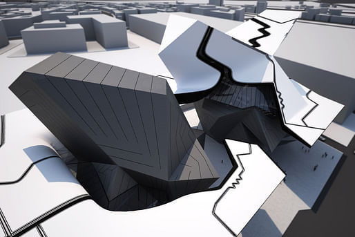 Entry to the Taichung City Cultural Center competition by Tom Wiscombe Design