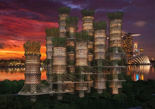 CRG's Bamboo Skyscraper cluster (rendering by EAFIE, Ltd.)