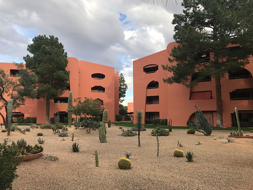 Dennis Numkena, Anasazi Village Condominiums, Phoenix, Arizona, completed 1983. Photo: Danya Epstein, 2021.