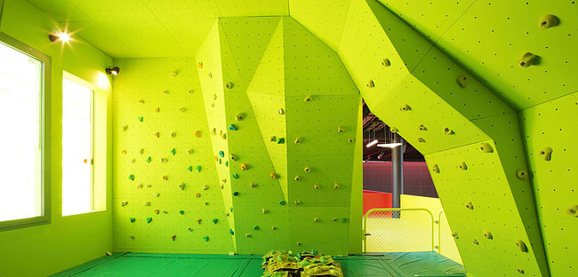 GREEN: Youth Center and Sports Complex Saint-Cloud, by KOZ architectes. Photo by Stephan Lucas