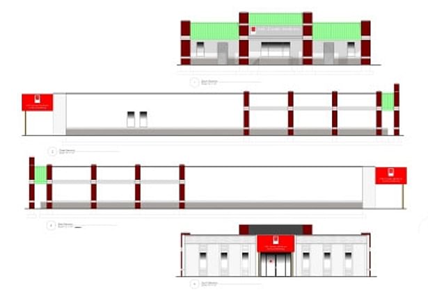 Elevations, developed with VectorWorks