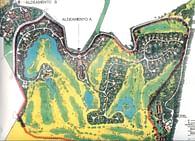 master plan for a urban design golf course, touristic village and 5 star hotel