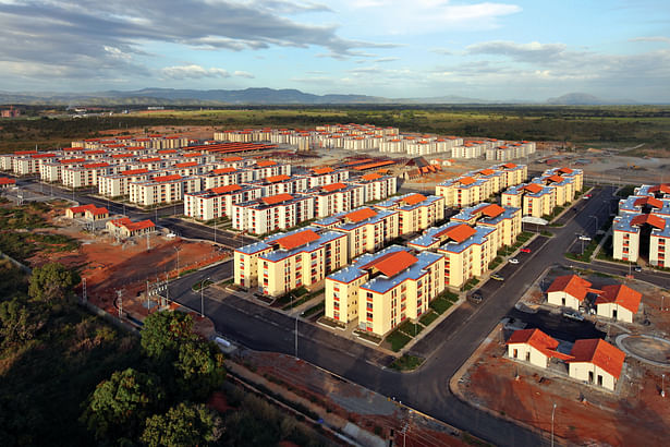 bird-eye view over San Carlos township