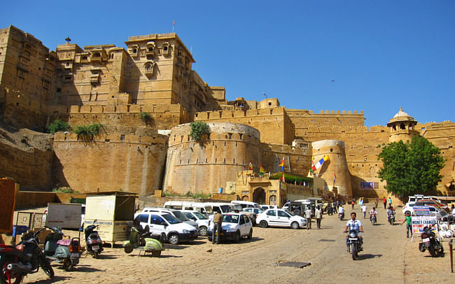 The Royal Complex of Jaisalmer atop her battlements