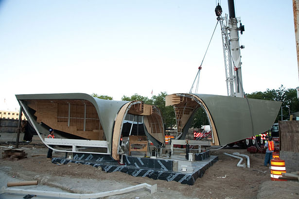 New Amsterdam Pavilion - Construction Image (Image: X2US)