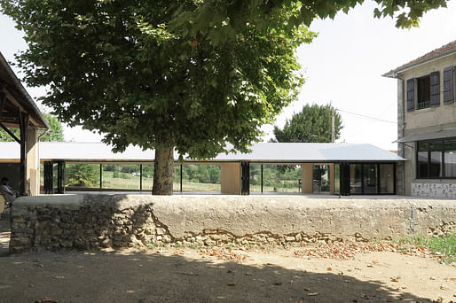 Emerging Architect Prize: School refectory in Montbrun-Bocage, France, designed by BAST. Photo by BAST.