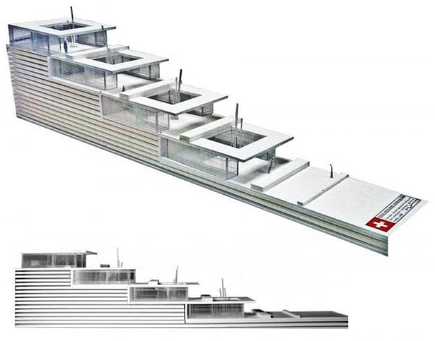 model of the residence