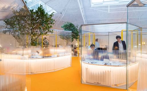 Meet me in the polygon! … the workpods at Holland Park. (via theguardian.com; Photograph: Iwan Baan)