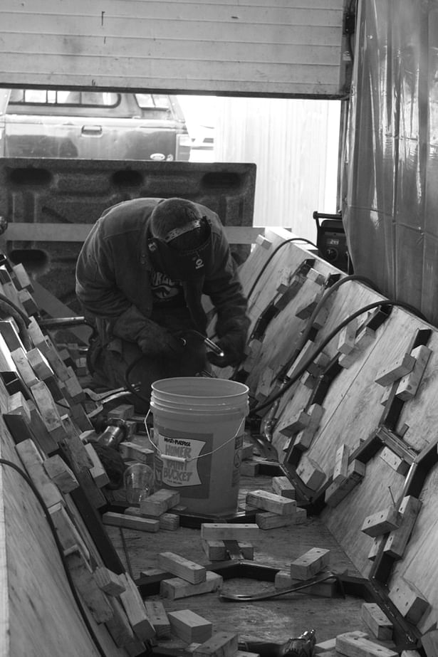 Welding in the jig