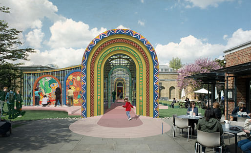 E10 Studio's rendering for the 2019 Dulwich Pavilion.