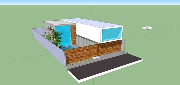 Facade/Entrance View_SketchUp 3D Rendering