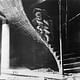 A load test on a landing of a Guastavino tile stair at the First Church of Christ Scientist demonstrates the spatial and structural complexities, as well as the strength, of the company's tile vaulting. Courtesy of Avery Architectural and Fine Arts Library, Columbia University