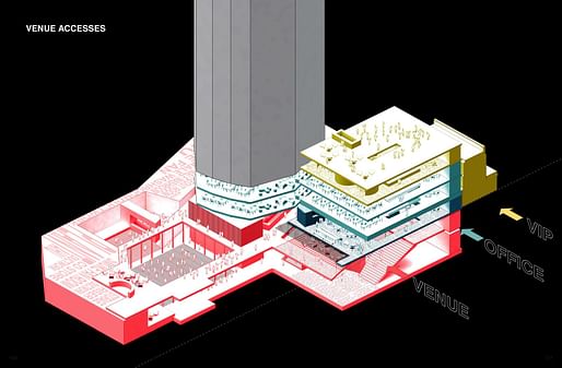 OMA/Rem Koolhaas, Isometric Plan Ministry of Sound II, London, 2015. © OMA.