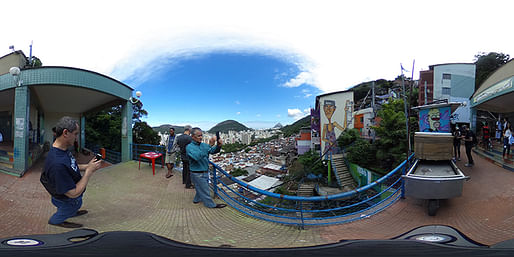 One of many 360-degree images architecture professor José Duarte took with Brazilian students in Rio de Janeiro’s Santa Marta favela. Photo: José Duarte, via landscapearchitecturemagazine.org.